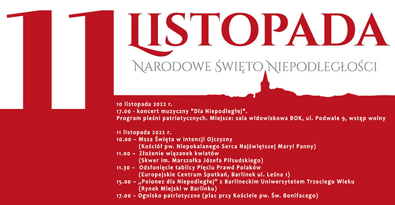 NARODOWE ŚWIĘTO NIEPODLEGŁOŚCI - ZAPROSZENIE