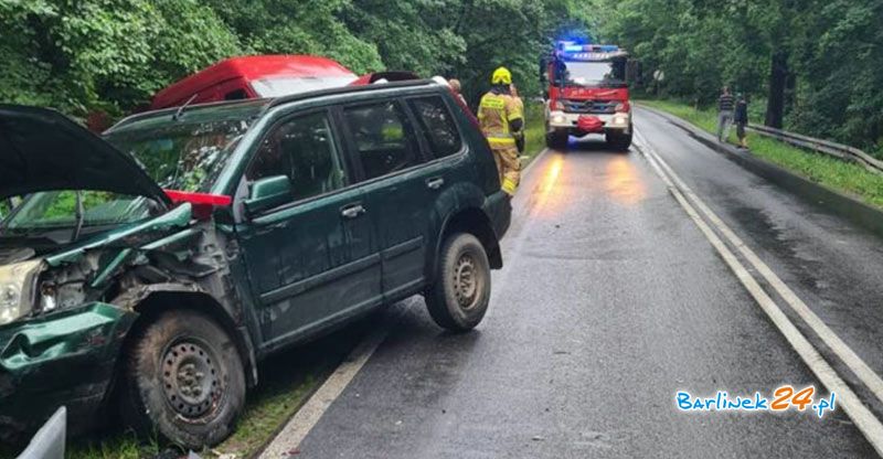 ZDERZENIE TRZECH POJAZDÓW NA DW 151