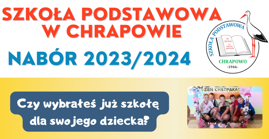 SZKOŁA W CHRAPOWIE OGŁASZA NABÓR