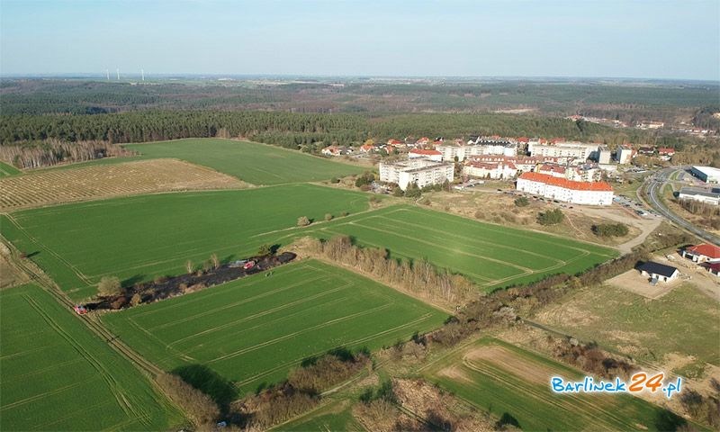 POŻAR NIEUŻYTKÓW W BARLINKU