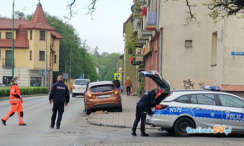 ZDERZENIE NA GŁÓWNEJ W BARLINKU