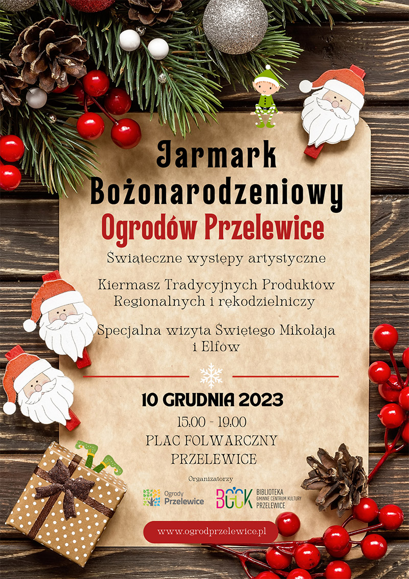 JARMARK BOŻONARODZENIOWY OGRODÓW PRZELEWICE